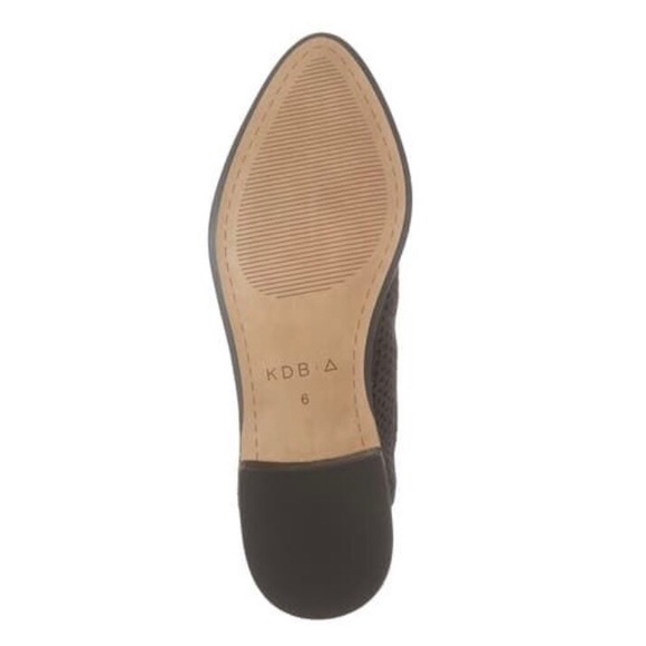 Kelsi Dagger Charcoal Gray Alley Suede Perforated Booties - Picture 5 of 10